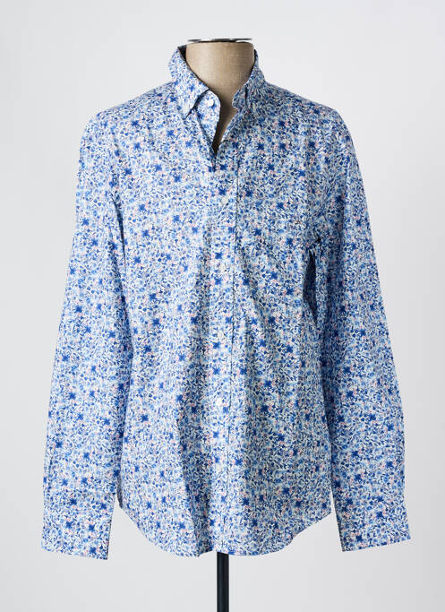 Chemise manches longues bleu EDEN PARK pour homme