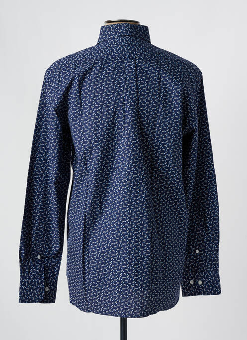 Chemise manches longues bleu EDEN PARK pour homme