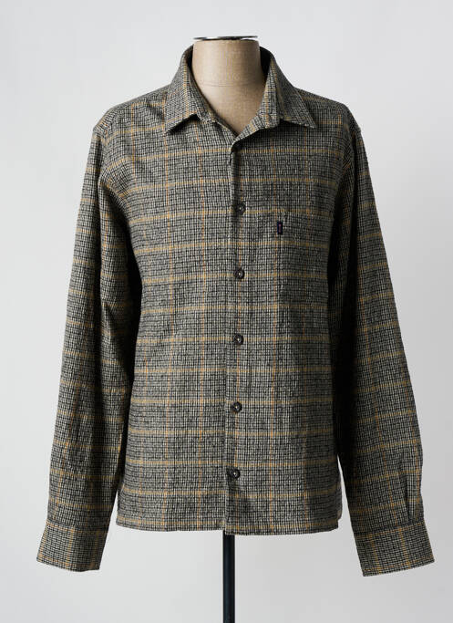 Chemise manches longues marron EDEN PARK pour homme