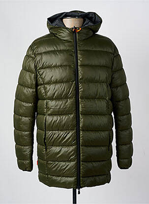Doudoune poches a capuche vert SUNS BOARDS homme