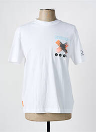 T-shirt coupe cintrée manches courtes blanc SUNS BOARDS homme