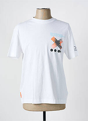 T-shirt coupe cintrée manches courtes blanc SUNS BOARDS homme