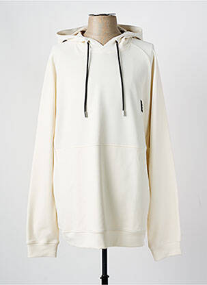 Sweat-shirt à capuche manches longues manches longues beige SUNS BOARDS homme