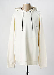 Sweat-shirt à capuche manches longues manches longues beige SUNS BOARDS homme