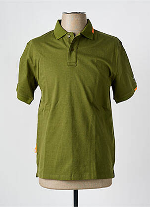 Polo stretch manches courtes vert SUNS BOARDS homme