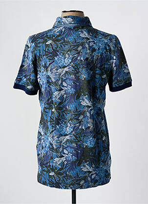 Polo coupe cintrée manches courtes bleu MASON'S homme