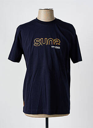 T-shirt bleu SUNS BOARDS pour homme