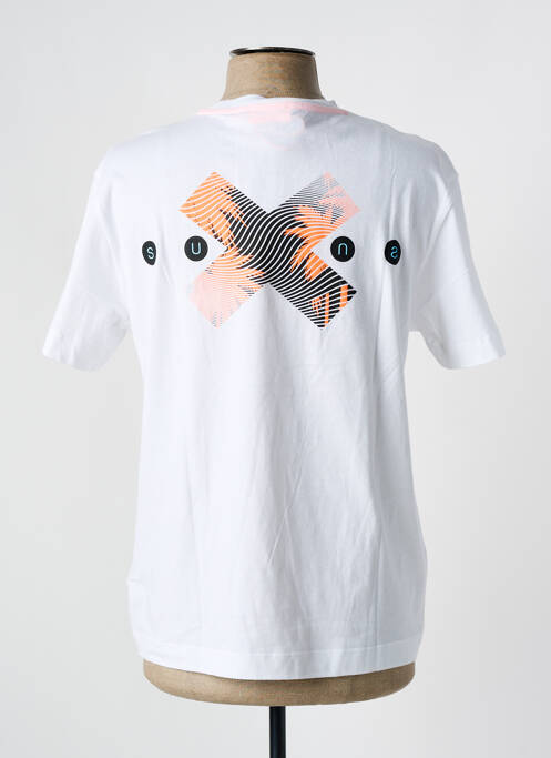T-shirt blanc SUNS BOARDS pour homme