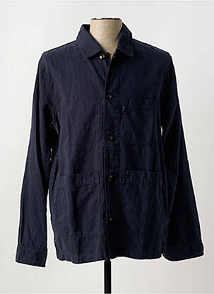 Veste casual fermeture boutonnée sur le devant bleu EDEN PARK homme