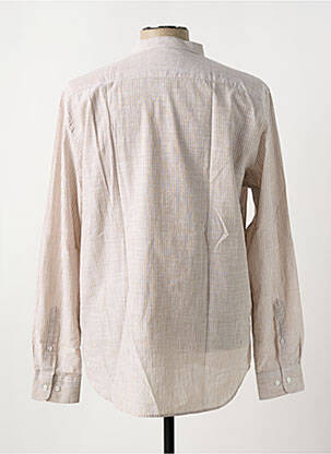 Chemise manches longues coupe cintrée beige EDEN PARK homme