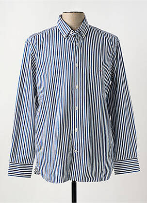 Chemise manches longues imprimé rayures bleu EDEN PARK homme