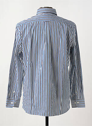 Chemise manches longues coupe droite bleu EDEN PARK homme