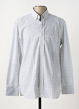 Chemise manches longues imprimé fantaisie bleu EDEN PARK homme