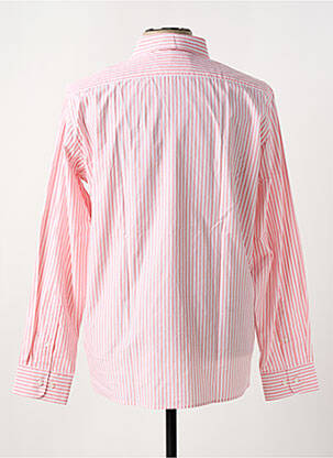 Chemise manches longues coupe droite rose EDEN PARK homme