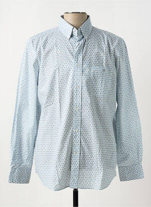 Chemise manches longues imprimé fantaisie bleu EDEN PARK homme