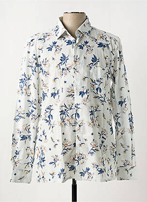 Chemise manches longues imprimé fleurs blanc EDEN PARK homme