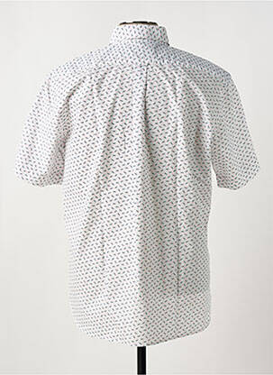 Chemise manches courtes imprimé fantaisie blanc EDEN PARK homme