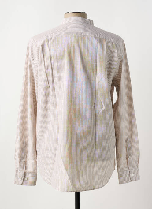 Chemise manches longues beige EDEN PARK pour homme