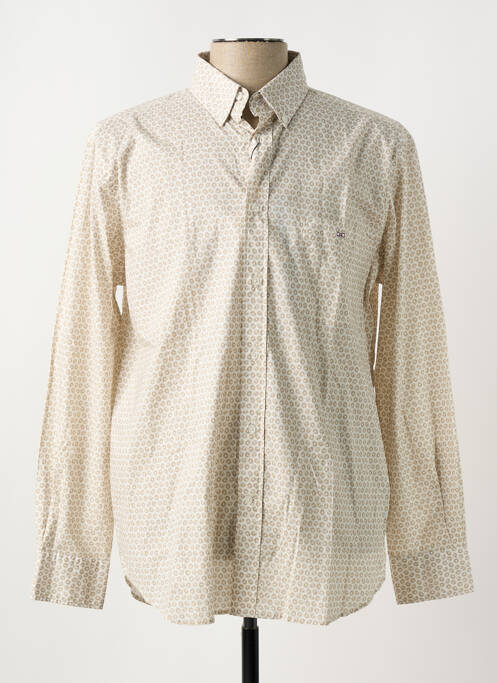 Chemise manches longues beige EDEN PARK pour homme
