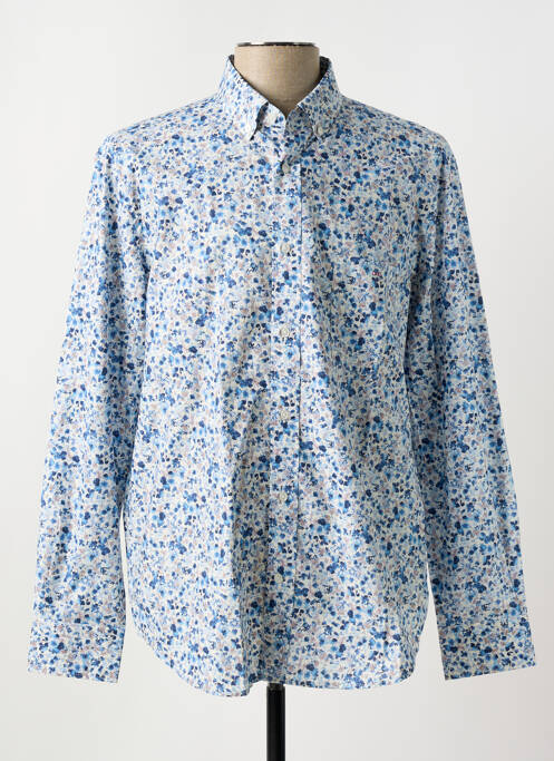 Chemise manches longues bleu EDEN PARK pour homme