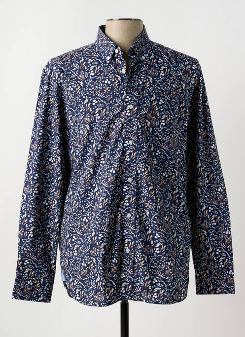 Chemise manches longues bleu EDEN PARK pour homme