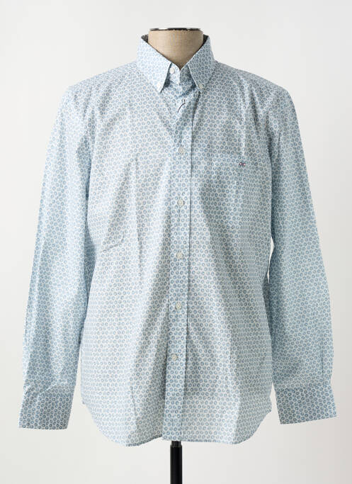 Chemise manches longues bleu EDEN PARK pour homme