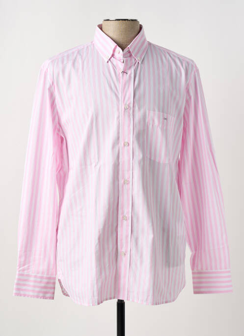 Chemise manches longues rose EDEN PARK pour homme