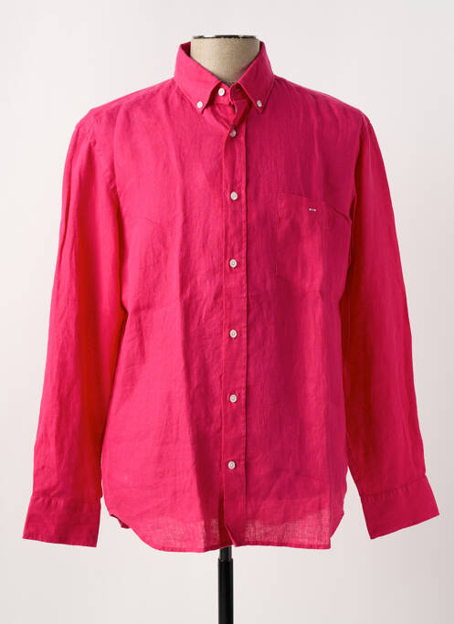 Chemise manches longues rose EDEN PARK pour homme