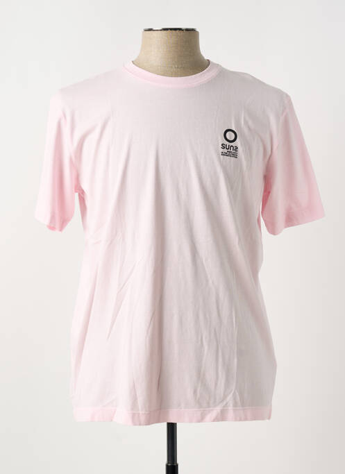 T-shirt rose SUNS BOARDS pour homme