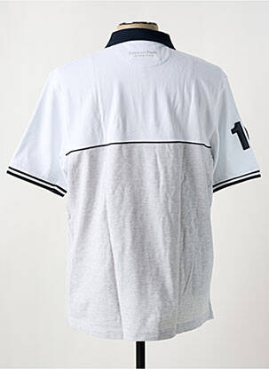 Polo coupe droite manches courtes blanc EDEN PARK homme