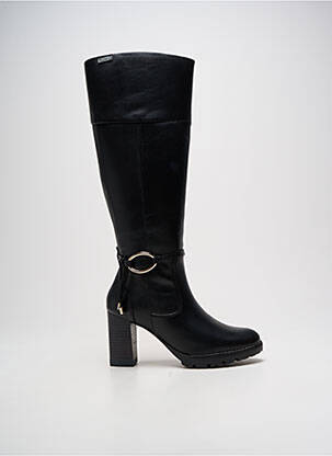 Bottes matière lisse talon de 7 à 9cm noir PIKOLINOS femme