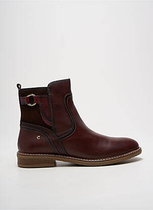 Bottines/boots tissage satiné talon plat jusqu'à 3cm violet PIKOLINOS femme