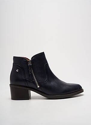 Bottines/boots matière lisse talon de 4 à 6cm bleu PIKOLINOS femme