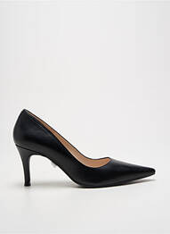 Escarpins tissage satiné talon de 7 à 9cm noir LODI femme
