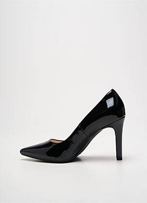 Escarpins matière lisse talon de 7 à 9cm noir LODI femme