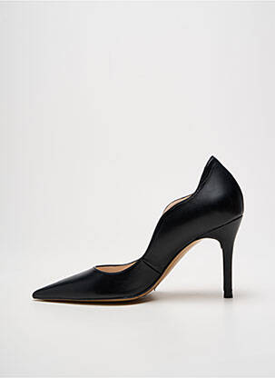 Escarpins tissage satiné talon de 7 à 9cm noir LODI femme