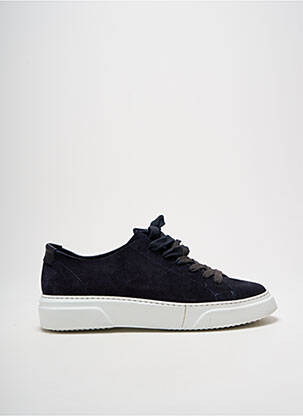 Baskets nubuck bout rond bleu MOM & SONS homme