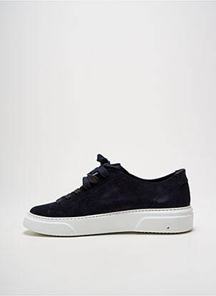 Baskets nubuck bout rond bleu MOM & SONS homme
