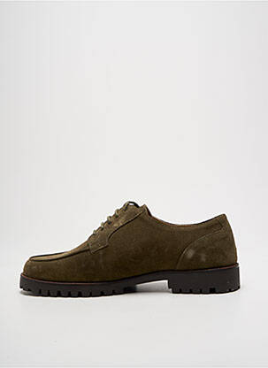 Derbies nubuck talon plat jusqu'à 3cm vert BOBBIES femme