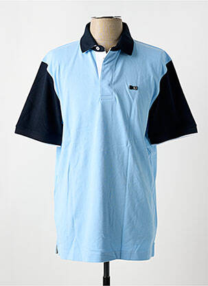 Polo coupe droite manches courtes bleu EDEN PARK homme