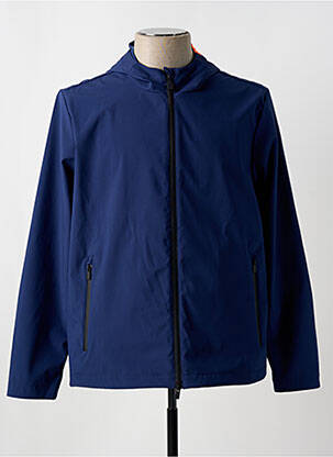Coupe-vent poches a capuche bleu SUNS BOARDS homme