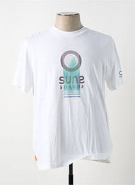 T-shirt coupe droite manches courtes blanc SUNS BOARDS homme