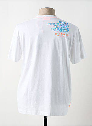 T-shirt coupe droite manches courtes blanc SUNS BOARDS homme