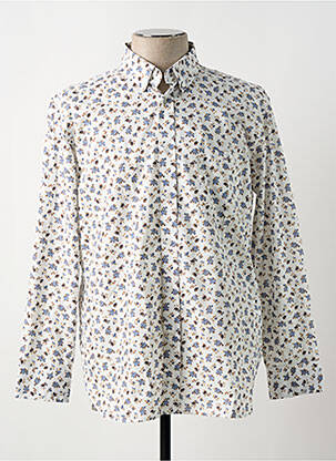 Chemise manches longues imprimé fantaisie blanc EDEN PARK homme
