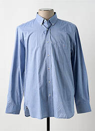 Chemise manches longues coupe droite bleu EDEN PARK homme