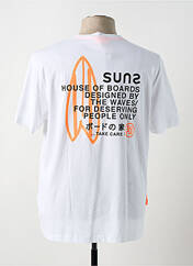T-shirt blanc SUNS BOARDS pour homme seconde vue