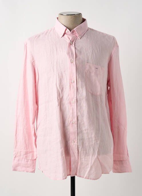 Chemise manches longues rose EDEN PARK pour homme