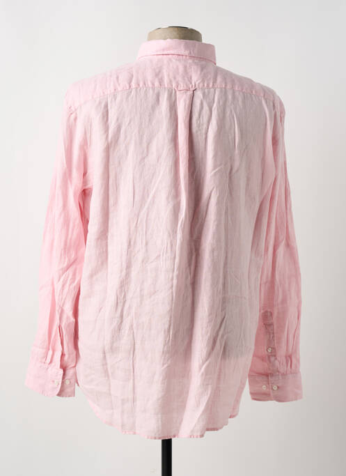 Chemise manches longues rose EDEN PARK pour homme