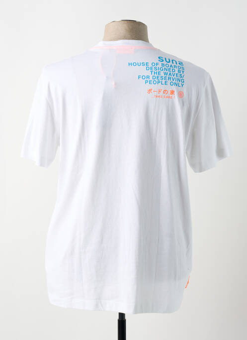 T-shirt blanc SUNS BOARDS pour homme