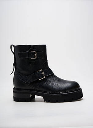 Bottines/boots matière lisse talon de 4 à 6cm noir FREE LANCE femme